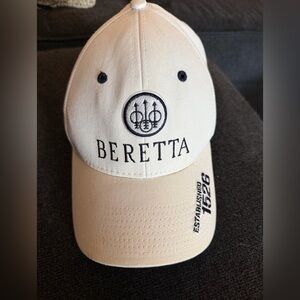 White Beretta Logo Baseball Cap
